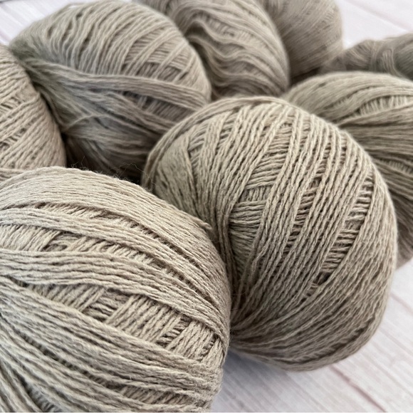 ICE Yarns "Wool Fine" - 50% Wool/50% Acrylic - Lot of 8 x 50g Balls - Khaki - Picture 11 of 11